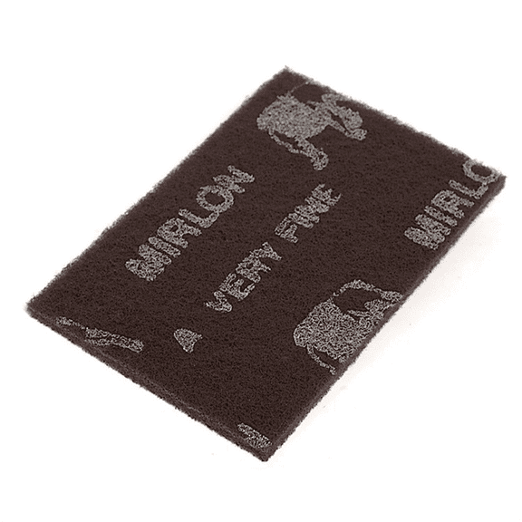 Mirka Abrasives Mirlon 18-111-447 18 Series Non-Woven Scuff Pad, 6 in W x 9 in L, 360 Grit, Very Fine Grade, Maroon