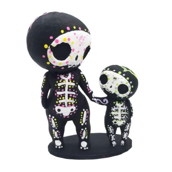 Vikakiooze Home Decor Sugar Skull Coulp Figurine Statues Table Decor Hand Crafts Resin Ornament