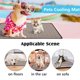 thumbnail image 5 of Methold 1 alfombrilla para mascotas, sofá absorbente de agua de refrigeración, almohadilla para mascotas, alfombrilla plegable portátil de fibra Suministros para gatos marrón METRO (60*50 cm) Methold PT000489-08, 5 of 6