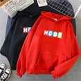 thumbnail image 2 of BTS HOBI mujeres sudadera con capucha Streetwear mujeres HOBI alfabeto inglés coreano Bulletproof Youth League impreso sudadera Casual cuello redondo sudadera Top, 2 of 4