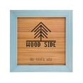thumbnail image 6 of Rustic Wooden Square Picture Frames 8x8 - Set of 2 -100% Natural Eco Distressed Wood with Real Glass for Wall Mounting and Tabletop Photo Frame - Blue, 6 of 7