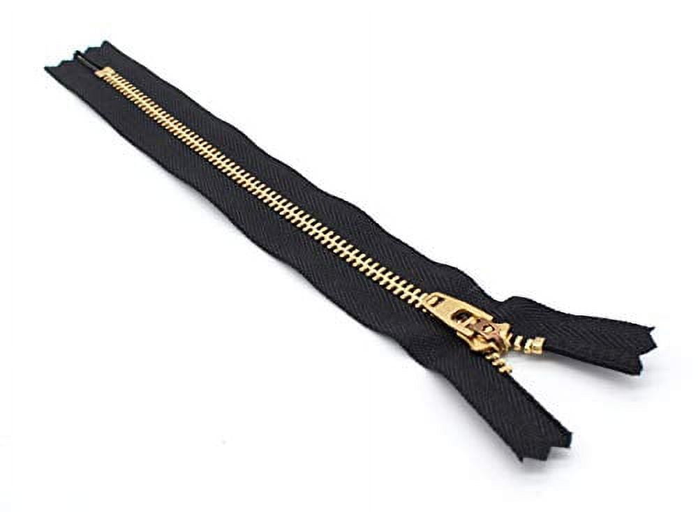 YKK Open End Zip - Black Metal Tooth/Finish - Heavy Duty - Hd-3-6