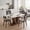 White & Brown, variant on Dovelina 47" Farmhouse Rectangular Dining Table, 4-6 Seater Wooden Kitchen Table for Dining Room, Kitchen, Small Apartment