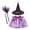 Purple, variant on Izexuh Halloween Pumpkin Skirt and Witch Hat Set with Broomstick Printed Tulle Skirt and Hat Costume Outfit with 3 Piece Accessories Cosplay Dress and Party Outfit 100
