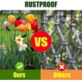 thumbnail image 5 of Metal Decorative Garden Fence Border, 16ft Total Length, No  Rustproof Wrought Iron Landscape Fencing for Flower Bed, Trees, 5 of 5
