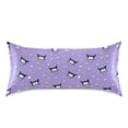 thumbnail image 3 of Haosy Satin Pillowcase for Hair and Skin Standard Cooling Silk Pillow Case with Envelope Closure Adorable Demon with Star 20"x26", 3 of 9