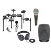 Alesis Nitro Mesh Full Play Pack with Electronic Drum Set, Speaker, Headphones, and Microphone