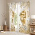 thumbnail image 3 of Erosebridal Gold Bowknot Blackout Curtains Set of 2 (52x84 Each),Sparkling Print Ballet Girls Window Curtains For Kids, 3 of 7