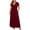 50-wine plus size dresses, variant on UPPADA Women's Plus Size Dress Lace V Neck Ruffle Cap Sleeve Hollow Out A Line Dress Boho Floral Wrap Dress Ruffle Hem Waist Strap Short Dress Pink,XL
