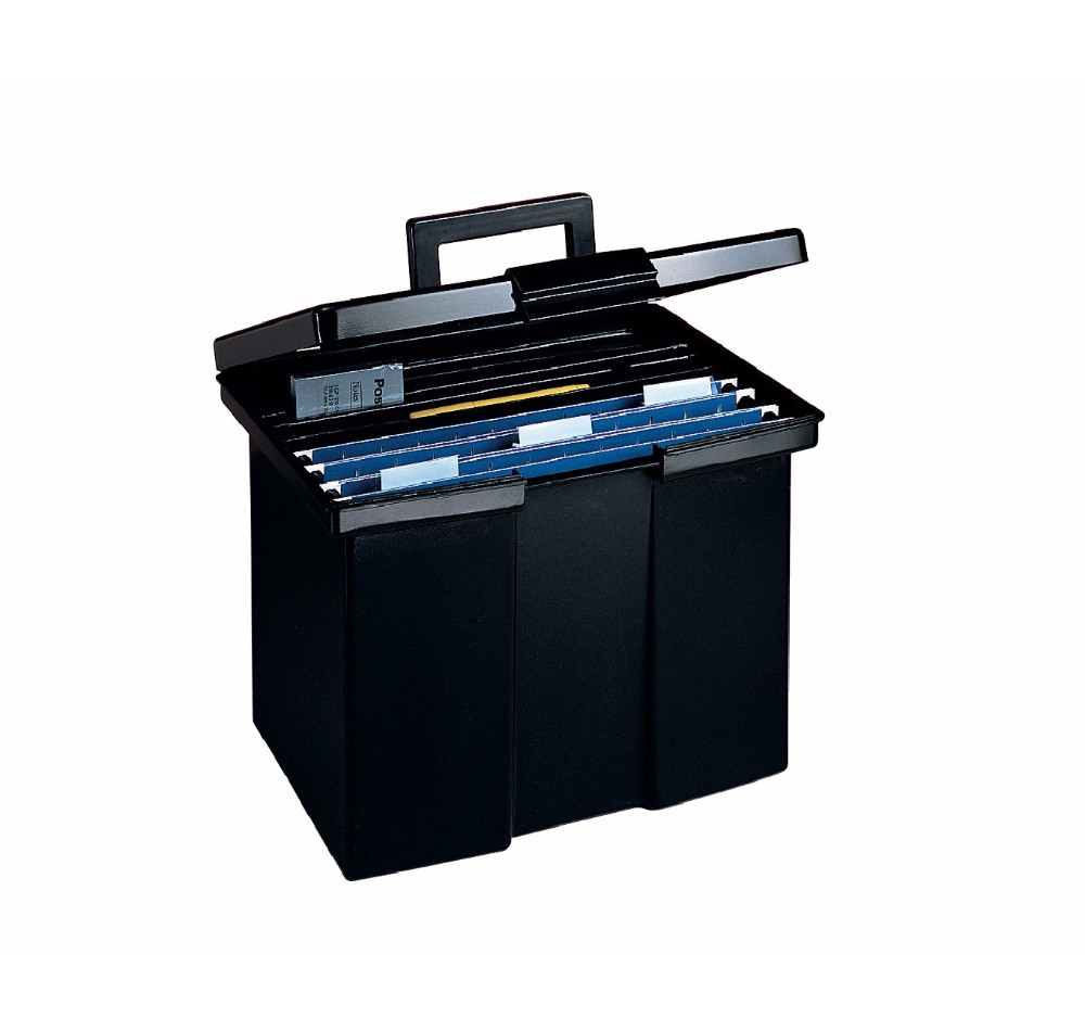 Pendaflex 038081 Portable File Storage Box, Black
