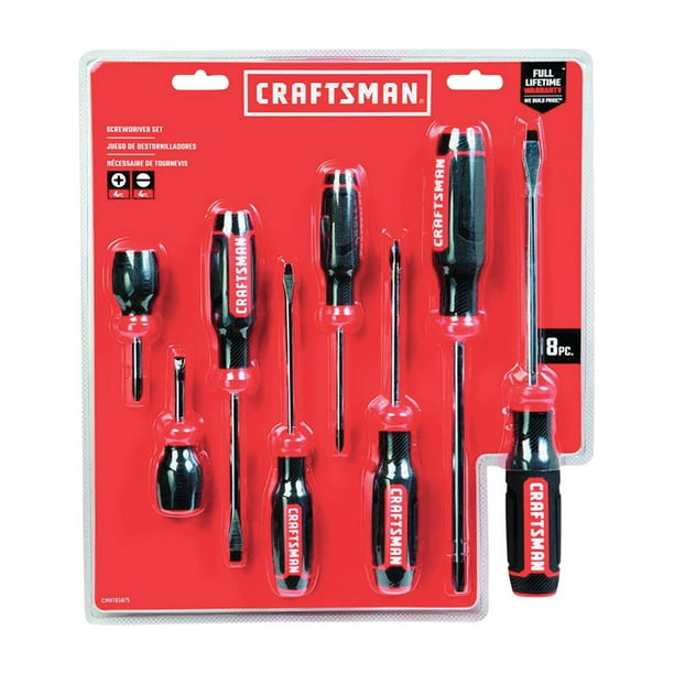 CRAFTSMAN Screwdriver Set, Assorted, 8Piece (CMHT65075)