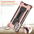 thumbnail image 4 of Moto G Stylus 2021 Case, Rosebono Hybrid Slim Colorful Armor Shockproof Impact Resistant Protective Cover Case With Kickstand For Moto G Stylus 2021 (Rose Gold), 4 of 8