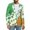 Irish Shamrock Flag, variant on Jacket Blazer for Men Size XS Knit Casual Jacket Blazer with Pockets Lightweight Sports Jackets Mens St Patrick Day Outfits, Saint Patricks Shamrocks