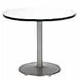 thumbnail image 3 of KFI Seating Table à Pied Ronde avec Base Ronde Argentée, Qualité Commerciale, 42 Pouces, Lin Stratifié Net, Fabriqué aux États-Unis, 3 of 3