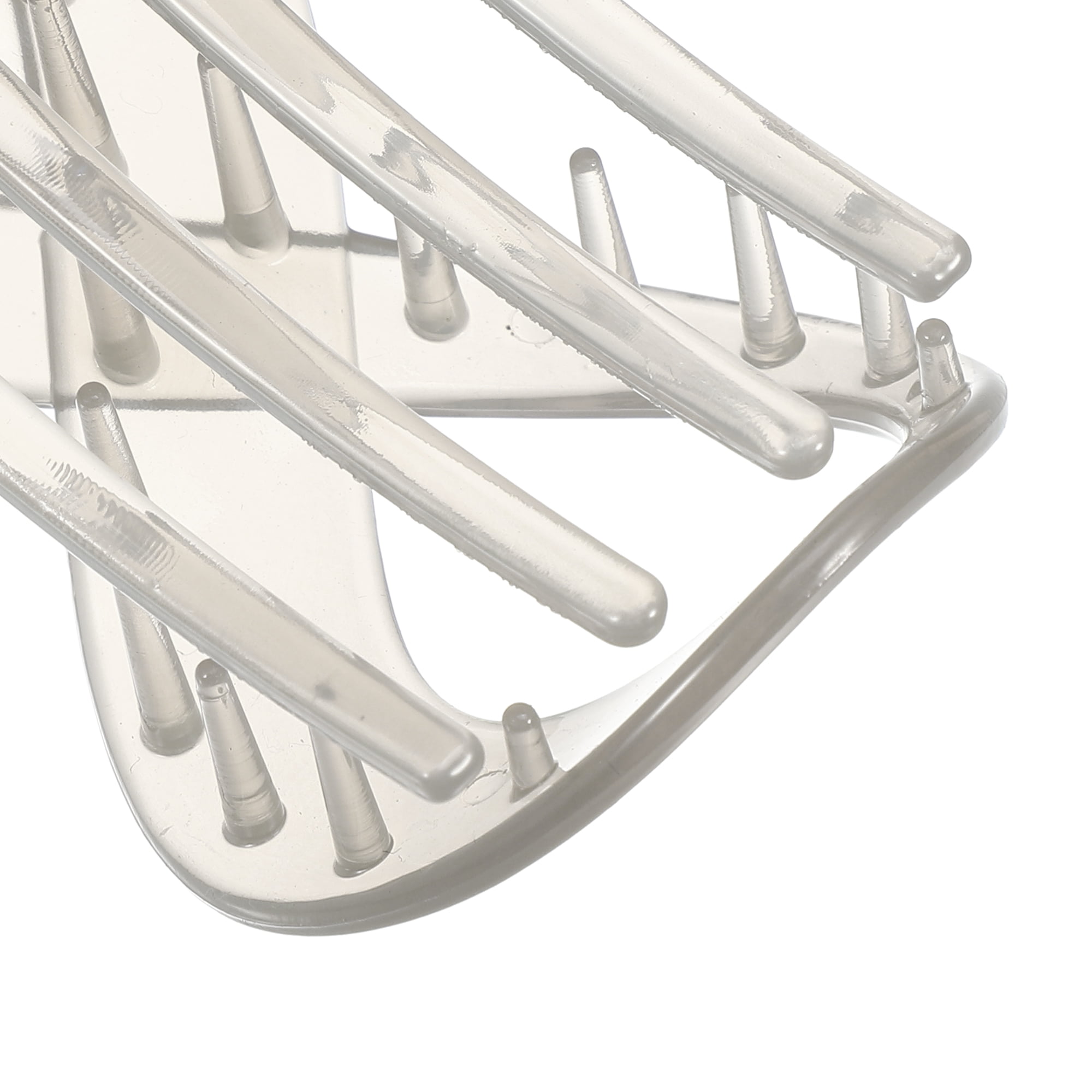 Unique Bargains 2Pcs Plastic Hair Claws Hair Barrettes for Women Light Gray