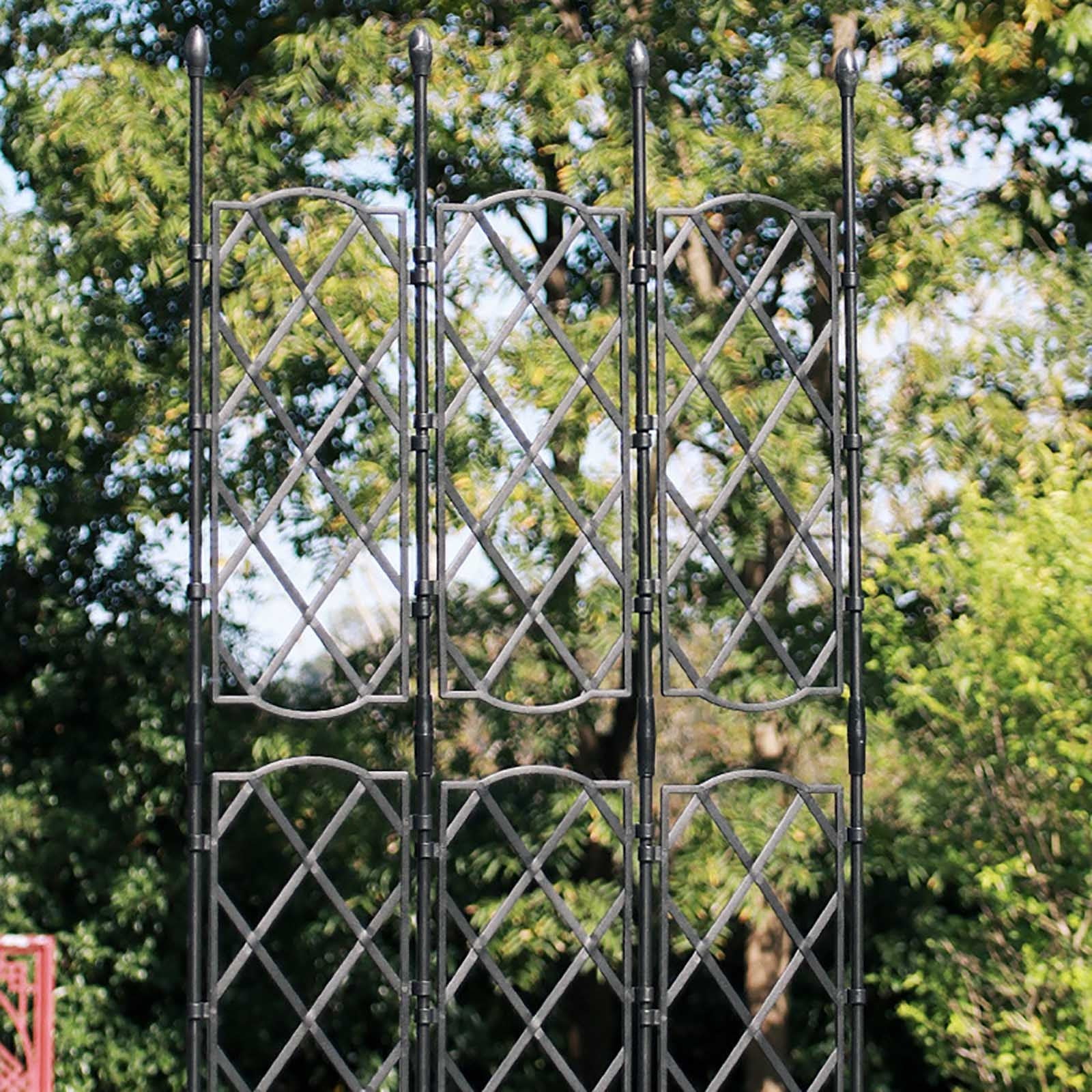 Garden Trellis for Climbing Plants Cucumber Trellis for Raised Bed Pea Trellis Rose Trellis Vegetable Trellis for Climbing Plants Iron Climbing Frame Climbing Potted Support Rattan Climbing Screen