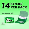 thumbnail image 5 of Trident Sugar Free Gum, Spearmint, 3 Packs of 14 Pieces (42 Total Pieces), 5 of 11