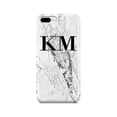 thumbnail image 1 of Personalised Cracked White Marble Initials iPhone 8 Plus Case,iPhone 12, 1 of 3