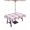 White Light Pink, variant on Outdoor Tablecloth with Umbrella Hole and Zipper, Pink Plaid Waterproof Patio Tablecloth for Dining 60''x84'', Spring Farmhouse Buffalo Checkered Wipeable Table Cover for Picnic BBQ Party Patio
