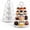 Clear Cover, variant on 3-Tier Cupcake Stand, 5 Set Cardboard Cupcake Tower with Paper Cover, Dessert Cup Cake Stand Tower for Birthday Wedding Party Decoration,Afternoon Stand, Cupcake Tier Stand