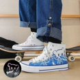 thumbnail image 1 of Zapatos de lona de caña alta, zapatillas de deporte para hombres, primavera, adolescentes, estudiantes, todo fósforo, casual, celebridades de Internet, 1 of 5