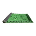 thumbnail image 2 of Ahgly Company Indoor Round Oriental Emerald Green Traditional Area Rugs, 5' Round, 2 of 4