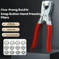 thumbnail image 2 of Five Claw Buckle Tool Set, Metal Snap Buttons with Fastener Pliers, Snap Button DIY Craft Kit for Clothing, Leather Crafting and Sewing Projects(Color, 100 Buttons), 2 of 16