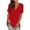 Red., variant on Akafmk Plus Size Women T Shirts,Womens Summer Tunic Tees,Short Sleeve Tops Solid Color Loose Fitting V-neck Casual T Shirts