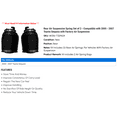 thumbnail image 2 of Rear Air Suspension Spring Set of 2 - Compatible with 2005 - 2007 Toyota Sequoia with Factory Air Suspension 2006, 2 of 2