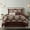 Burgundy, variant on Lanco Beige Comforter Set California King Size , Jacquard Bedding Set , All Season , Ultra-soft Comforters
