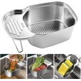 thumbnail image 1 of ShenMo Kitchen Sink Filter Basket, Multifunctional Corner Sink Filter Screen, Food Collector, Trash Can, Stainless Steel Drainage Basket, 1 of 5