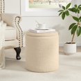 thumbnail image 3 of Set de otomanas Royal Windsor Boucle Round Beige x2, 3 of 9