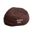 thumbnail image 2 of Flash Furniture Personalized Small Solid Brown Bean Bag Chair for Kids and Teens, 2 of 2