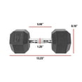 thumbnail image 2 of CAP Barbell Coated Hex Dumbbell, Single 3 - 100 lb, 2 of 6