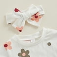 thumbnail image 7 of Bagilaanoe Newborn Baby Girl Summer Rompers Floral Print Short Sleeve Bodysuits 3M 6M 12M 18M Infant Casual One Piece Short Jumpsuit, 7 of 7