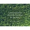 thumbnail image 3 of ArtsyQuotes 24x19 Black Modern Framed Museum Art Print Titled - Benjamin Disraeli Quote: Prepared for the Worst, 3 of 5