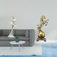 thumbnail image 2 of Figura de escritorio,Estatua de bailarina de ballet,adorno de escritorio,decoración del hogar,Figura de escritorio,Estante de estatua de caballo para escritorio,oficina,decoración del, 2 of 8