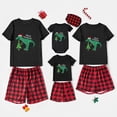 thumbnail image 1 of Pijamas familiares a juego de Navidad, conjunto de pijamas negros de copo de nieve, Feliz Navidad, 1 of 3