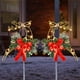 thumbnail image 3 of Estatua de reno navideño de metal | Adorno navideño para jardín | Decoración de invierno para patio | Estaca decorativa para el suelo con detalles festivos, 3 of 6