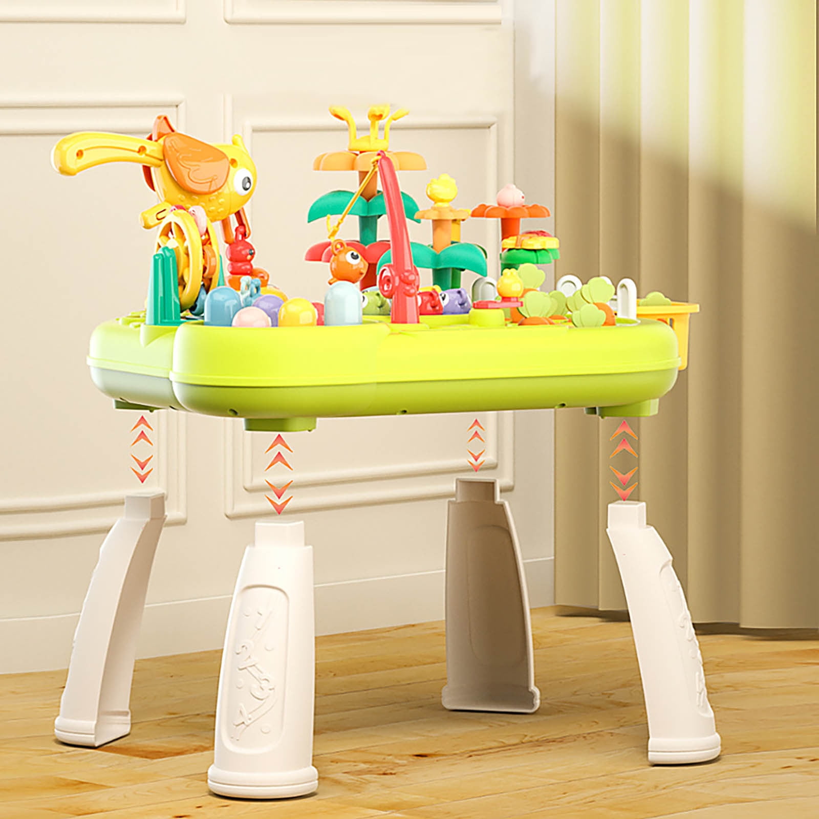 Baby Activity Table Learning Table Multifunctional Educational Game Table Toys And Baby Standing Activity Center Birthday For Toys For Babies Over 18 Months Old