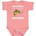 thumbnail image 3 of Inktastic Pack My Diapers I'm Going Fishing with Pawpaw (white) Boys or Girls Baby Bodysuit, 3 of 5