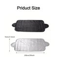 thumbnail image 2 of 2pcs 360 All-Weather Sunshade Ice Covers, Car Windshield Snow Cover, Ice & Wiper Protector, Car Sunshade with Suction Cup, Cover for Cars, SUV, Black+White, 2 of 7