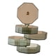 thumbnail image 3 of Joyero giratorio, organizador de joyas, joyero transparente verde claro, 3 of 9