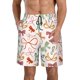 thumbnail image 1 of Balery Colorful Bow Knots Traje de Baño Estilo Hawaiano para Hombre, Shorts de Secado Rápido con Bolsillos-Small, 1 of 6