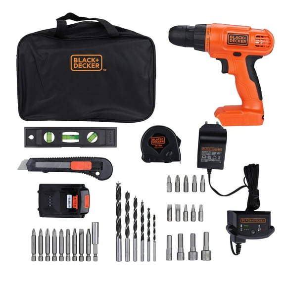 Kit de herramientas para taladro y hogar BLACK+DECKER 20V MAX BDCD120VA