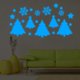 thumbnail image 4 of Puntoco Pegatinas de pared con luces de noche de Navidad, árbol de Navidad, decoración para sala de estar, dormitorio y habitación de niños, 4 of 5