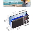thumbnail image 2 of Radio portátil PRUNUS J-189 Bluetooth AM FM Radio Azul, 2 of 6