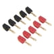 thumbnail image 1 of 10 Conectores Banana de Latón Chapado en Oro de 4 mm, 32 A, de Conexión ráspida, compatibles con Disco Instrumumumentos de PrueBa., 1 of 7