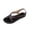 Coffee, variant on TAGOLD Women's Sandals,Women's Casual Versatile Stylish Round Toe Summer Style Slippers Solid Color Toe Buckle Flat Slippers