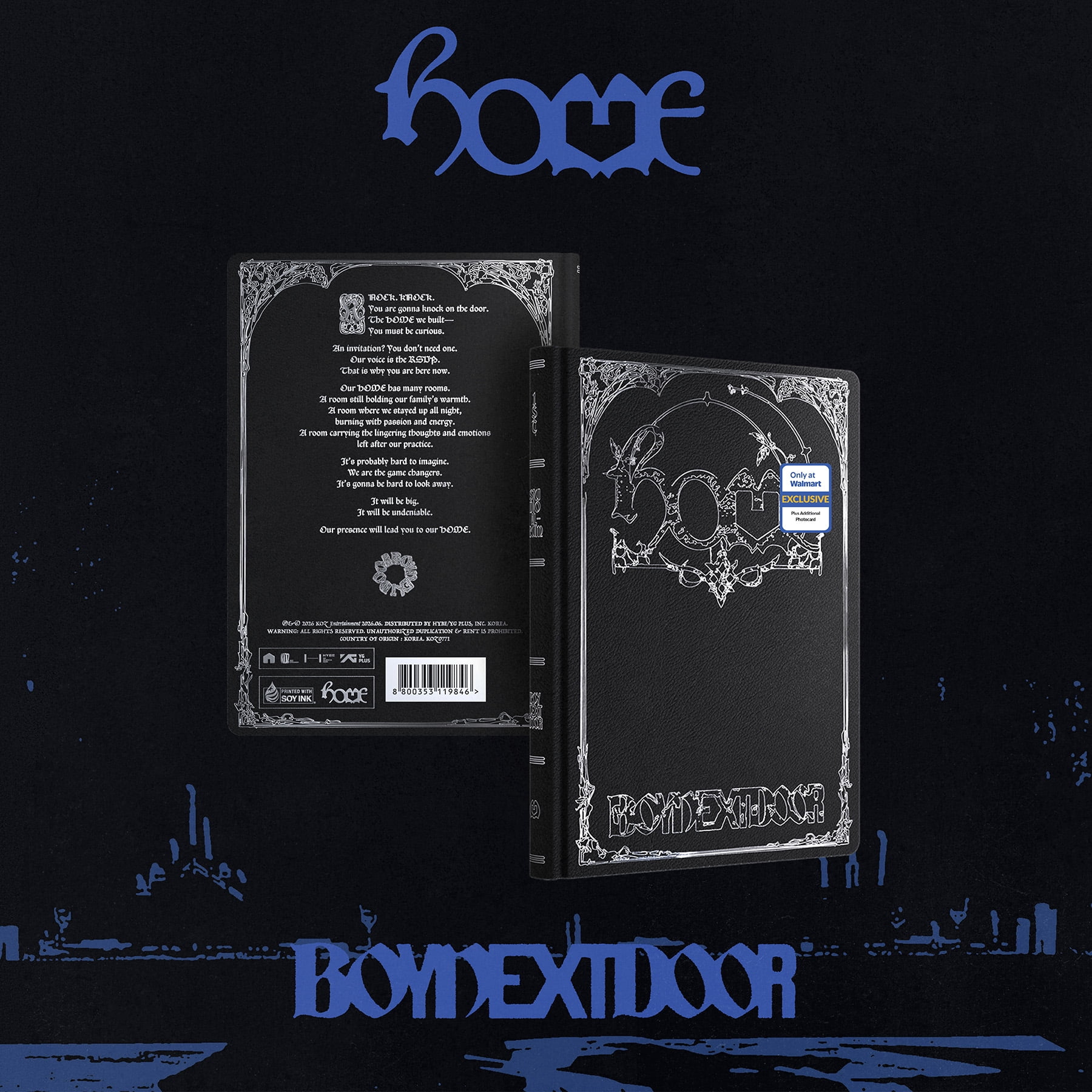 Boynextdoor - 1st STUDIO ALBUM 'HOME' (NAVIGATOR ver.) (Walmart Exclusive) - CD
